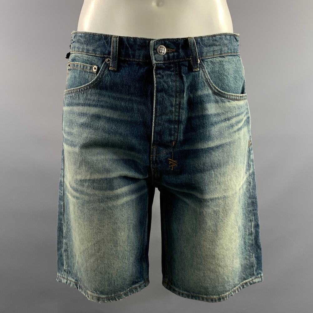 KSUBI Size 31 Blue Cotton Jean Shorts